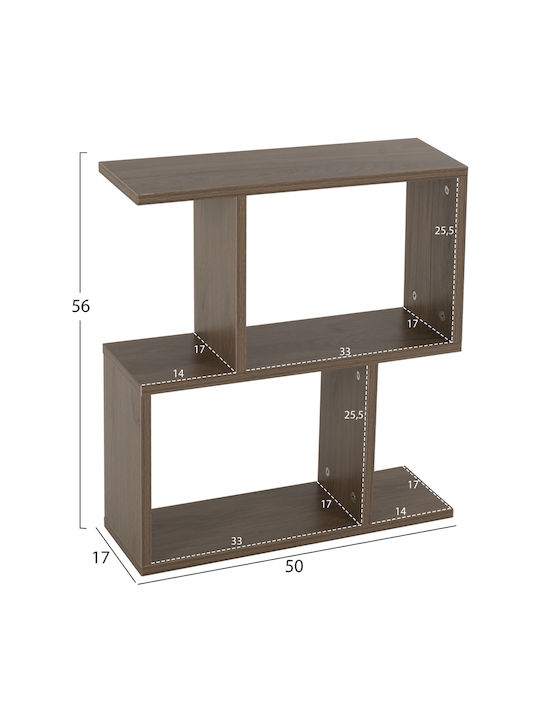 Rectangular Side Table Ameer Wooden Olive Grey L50xW17xH56cm
