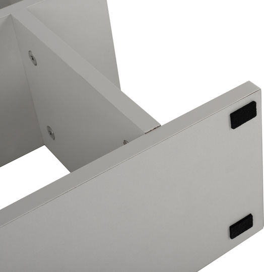 Rectangular Side Table Amabella Wooden White L45xW17xH52cm.