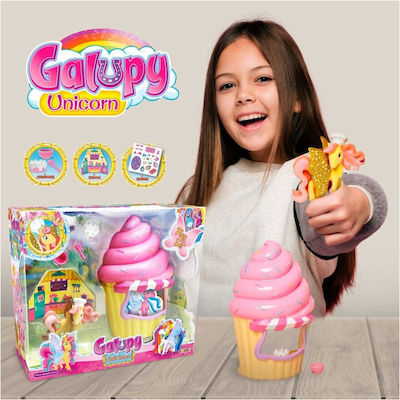 Craze Miniature Toy Galupy Unicorn - Cafe Crema (Various Designs/Assortments of Designs) 1pc