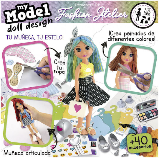 Educa Kinderhandwerk My Model Doll Design Fashion Atelier für Kinder 6+ Jahre+ Jahre