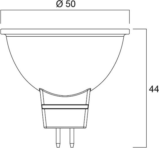 Sylvania Λάμπα LED 5.5W για Ντουί GU5.3 και Σχήμα MR16 Ψυχρό Λευκό 345lm