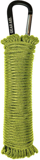 Gear Aid 325 Paracord Seil mit Länge 15m Grünes Überlebensseil 15m Grün