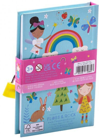 Floss & Rock Rainbow Fairy Παιδικό Σημειωματάριο Ριγέ με Λουκέτο Πολύχρωμο