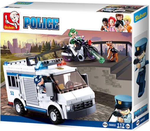 Sluban Building Blocks Prisoner Transporter for 6+ Years 117 Pieces