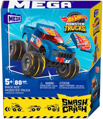 Mega Bloks Building Block Smash & Crash - Race Ace for 5+ years 80pcs