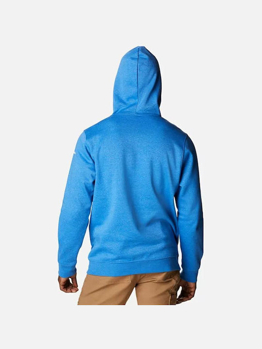 Columbia Men's Sweatshirt with Hood and Pockets Blue