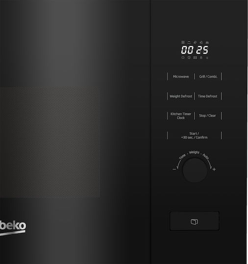 Built-in Microwave Oven with Grill 20lt Black