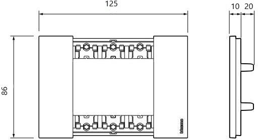 Legrand Living Now Switch Frame Horizontal Installation in White Color KA4803KW