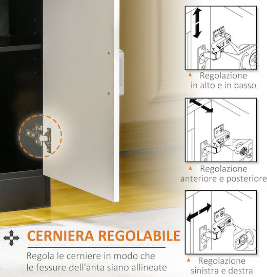 Επιδαπέδιο Ντουλάπι με Πάγκο Εργασίας 60x40x90cm Λευκό