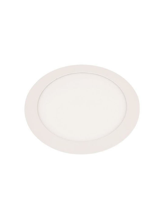 Eurolamp Round Recessed LED Panel 20W with Warm White Light 22.5x22.5cm