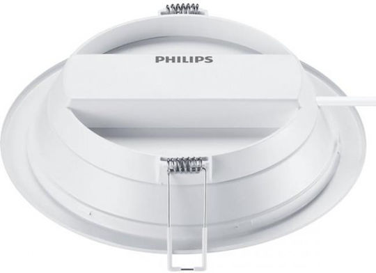 Philips Rotund Încastrat Panou LED Putere 19.5W cu Alb Natural Lumini 22.5x22.5cm.
