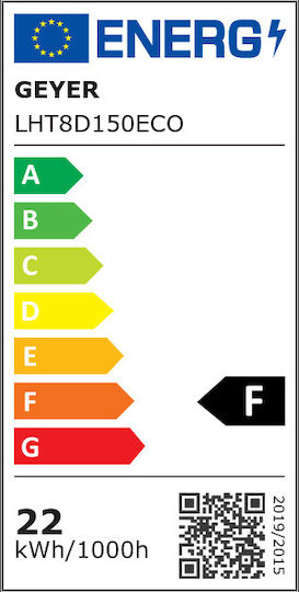 Geyer Geyger LED Bulb 21W Fluorescent Type 150εκ. for Socket G13 and Shape T8 Cool White 2250lm