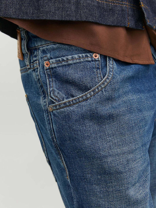Men's Jeans Pants Cropped Blue