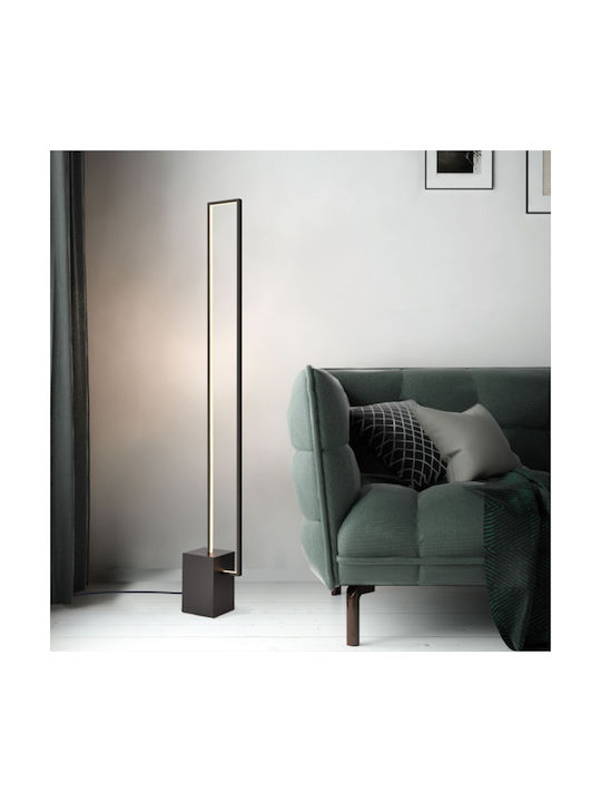 Aca Aelia LED Φωτιστικό Δαπέδου Υ150xΜ20.5εκ. με Θερμό Λευκό Φως 2800lm Μαύρο