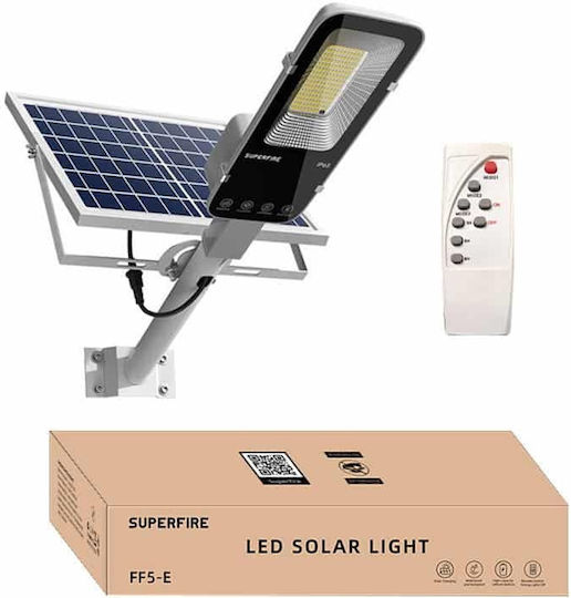 Superfire Ηλιακό Φωτιστικό Δρόμου 63W 2000lm Ψυχρό Λευκό 8000K με Τηλεχειριστήριο IP65 49.4x21.5x5.5εκ.