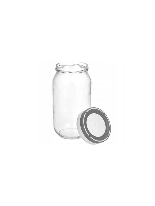 Excellent Houseware Βάζο Γενικής Χρήσης με Αεροστεγές Καπάκι Γυάλινο 1000ml