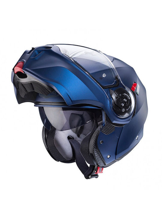 Caberg Duke Evo Flip-Up Helmet with Pinlock and Sun Visor ECE 22.06 1600gr Matt Blue Yama