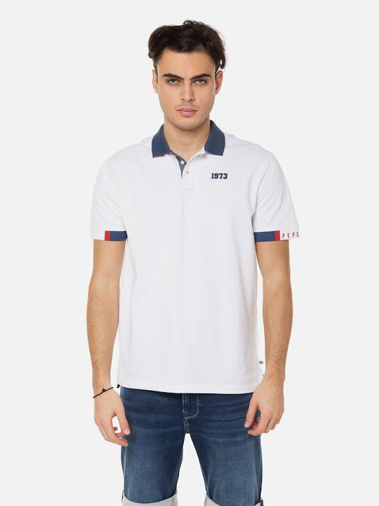 Pepe Jeans Men's Short Sleeve Blouse Polo White