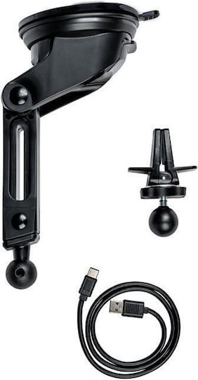 Verbatim FWC-02 Car Mobile Mount with Adjustable Hooks and Wireless Charging Black