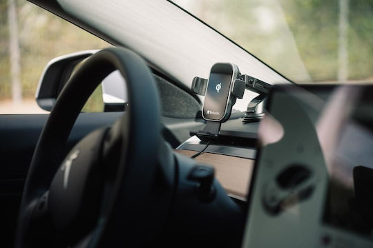 Verbatim FWC-02 Car Mobile Mount with Adjustable Hooks and Wireless Charging Black
