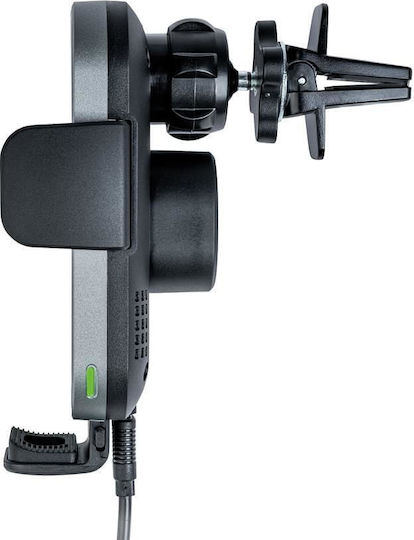 Verbatim FWC-02 Car Mobile Mount with Adjustable Hooks and Wireless Charging Black