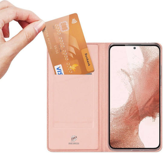 Dux Ducis Skin Pro Brieftasche Synthetisches Leder Rosa (Galaxy S23+)