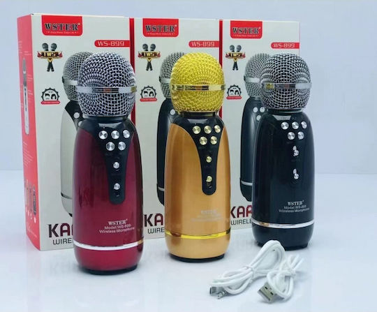 Weisre Микрофон Караоке Безжично WS-899 883358_b Черен