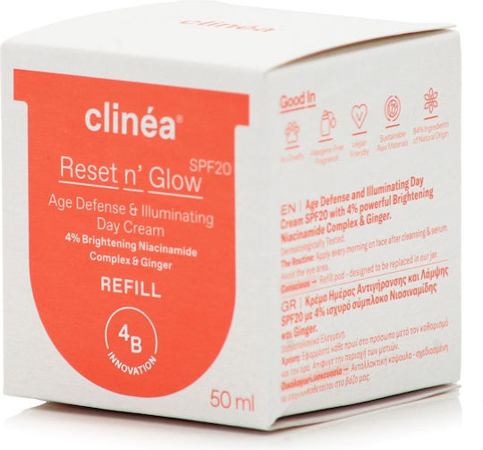Clinea Reset n' Glow Refill Cream Face Day with SPF20 50ml
