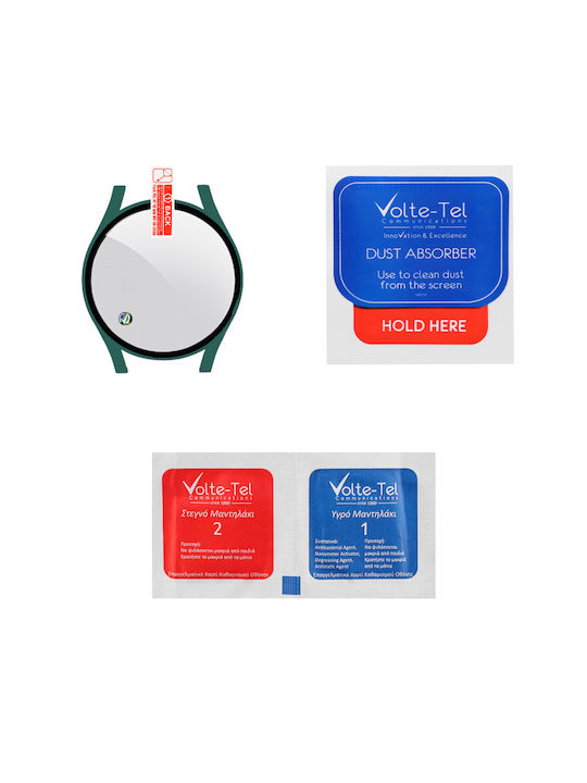 Volte-Tel Full Face Tempered Glass για το Galaxy Watch 5 40mm 1τμχ 8325670 Green