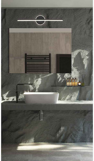 Viokef Camelia Modern Leuchte Badezimmer mit Integrierter LED und Warmweißes Licht Schwarz 60.8x6.5cm