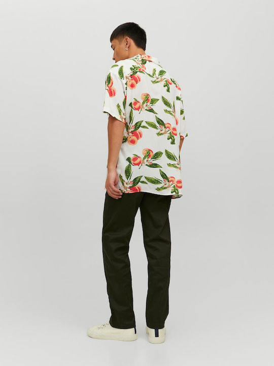 Jack & Jones Herrenhemd Kurzärmelig Cloud Dancer