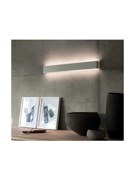 Ideal Lux Delta AP Κλασικό Φωτιστικό Τοίχου με Ενσωματωμένο LED και Φυσικό Λευκό Φως 110x9x3.5εκ.