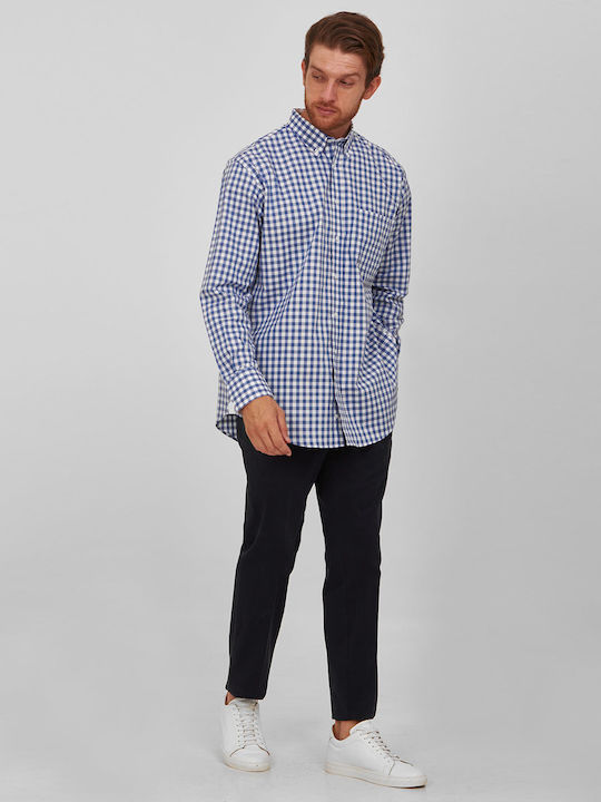 Checked button down Comfort fit Winfield Blue Checked COTTON BUTTON-DOWN CHECKED EVENING, ALL DAY, CASUAL, BUSINESS, BLAZER