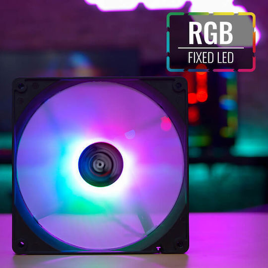 Aerocool Frost 14 Case Fan 140mm (800rpm / 33.4cfm) με RGB Φωτισμό και Σύνδεση 3-Pin / 4-Pin Molex