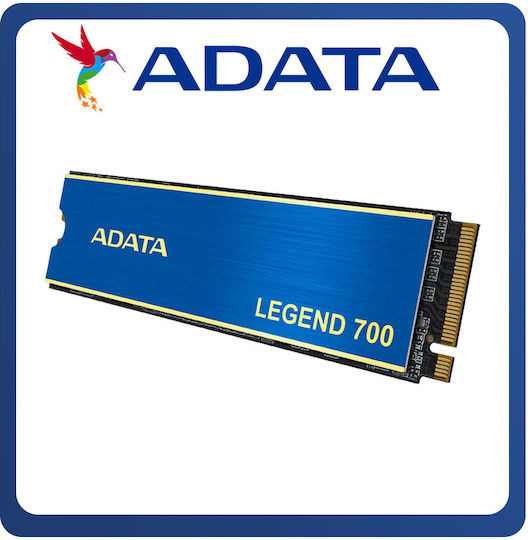 Adata LEGEND 700 SSD 512GB M.2 mit PCI Express 3.0 Kommunikationsprotokoll und Kühlkörper ALEG-700-512GCS Menge