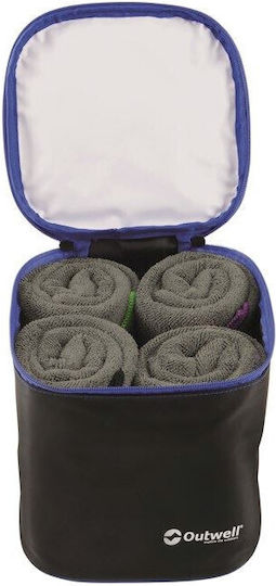 Outwell Seadream 4pack Πετσέτα Microfiber σε Θήκη Γκρι 20x20εκ.