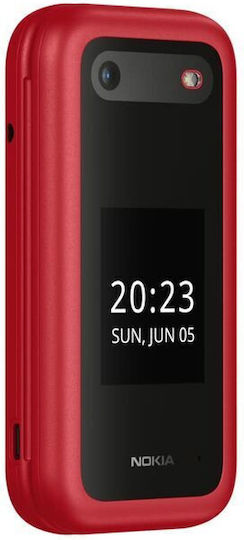Nokia 2660 Flip Dual SIM Mobile with Buttons (English Menu) Red