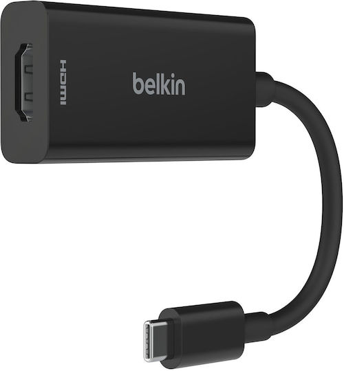 Belkin Μετατροπέας USB-C male σε HDMI / USB-C female 1τμχ AVC013BTBK