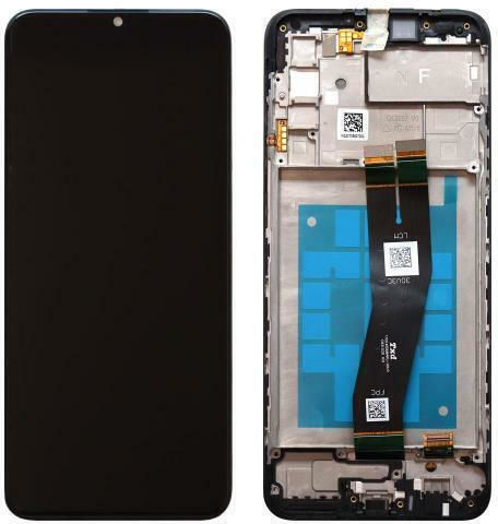 Samsung Screen A025F with Touch Mechanism and Frame for Galaxy A02s (Black)