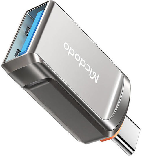 Mcdodo Μετατροπέας USB-C male σε USB-A female Γκρι 1τμχ OT-8730