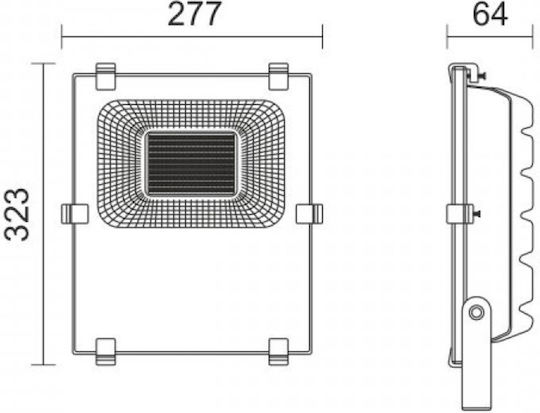 Spot Light Στεγανός Προβολέας LED 100W Ψυχρό Λευκό 6000K IP65