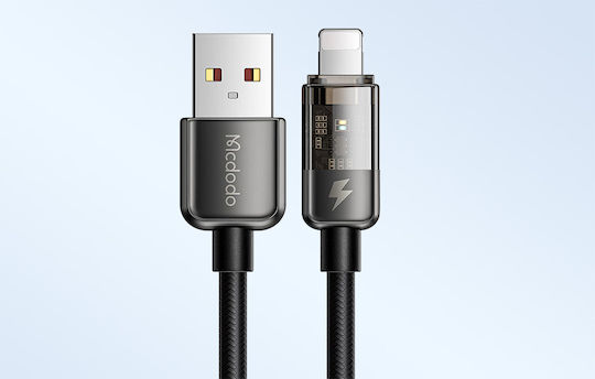 Mcdodo Braided USB-A to Lightning Cable 12W Μαύρο 1.8m (CA-3141)