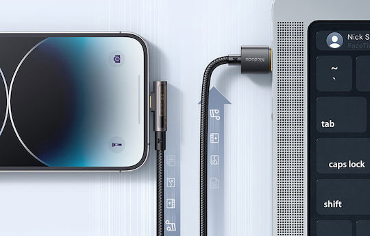 Mcdodo Braided USB-A to Lightning Cable 12W Μαύρο 1.2m (CA-3510)