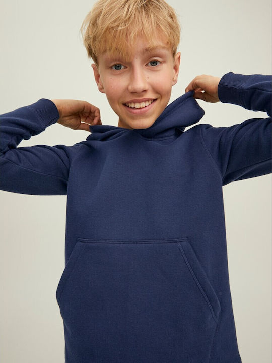 Kids Sweatshirt with Hood and Pockets Blue