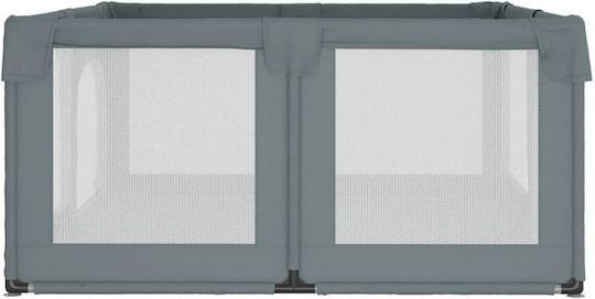 vidaXL Laufstall mit Matratze Gray 190x150cm