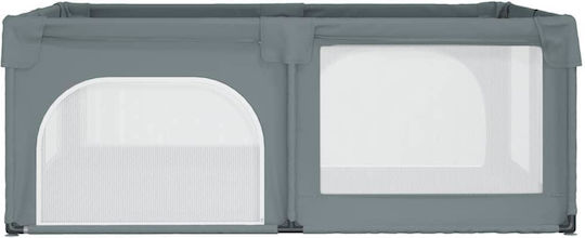 vidaXL Laufstall mit Matratze Gray 190x150cm