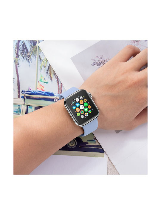 Hoco WA01 Armband Silikon mit Pin Misty Blue (Apple Watch 38/40/41/42mm) 38116