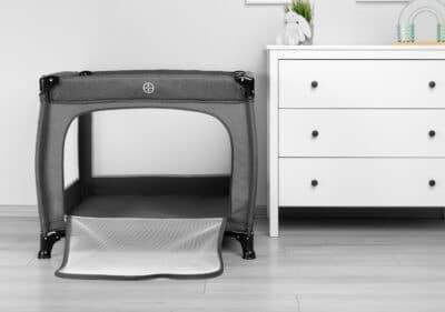 Caretero Quadra Park mit Matratze Gray 82x82cm