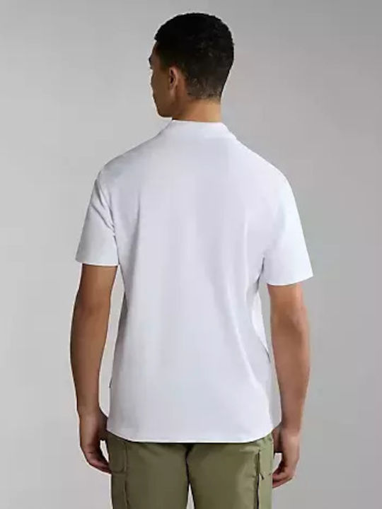 Napapijri Ealis Men's Short Sleeve Blouse Polo White