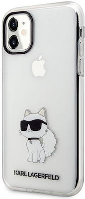 Karl Lagerfeld Ikonik Choupette Coperta din spate Silicon Transparent (iPhone 11) KLHCN61HNCHTCT